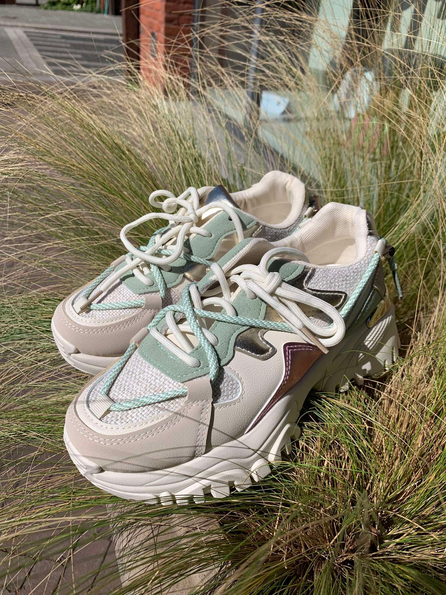 Shine On – Lila & Green Sneaker